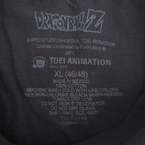 Dragonball Z Mens Gray Group Pose Japanese Animation Graphic Crewneck T-Shirt XL - Picture 5 of 8